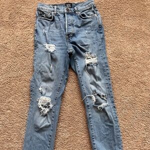 BDG Blue Distressed Boyfriend Jeans